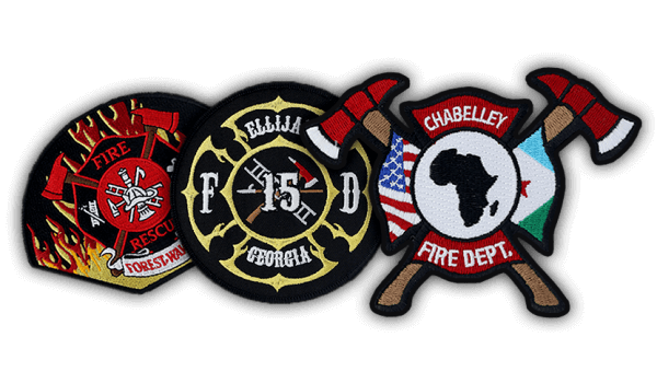 custom Fire fighter patches